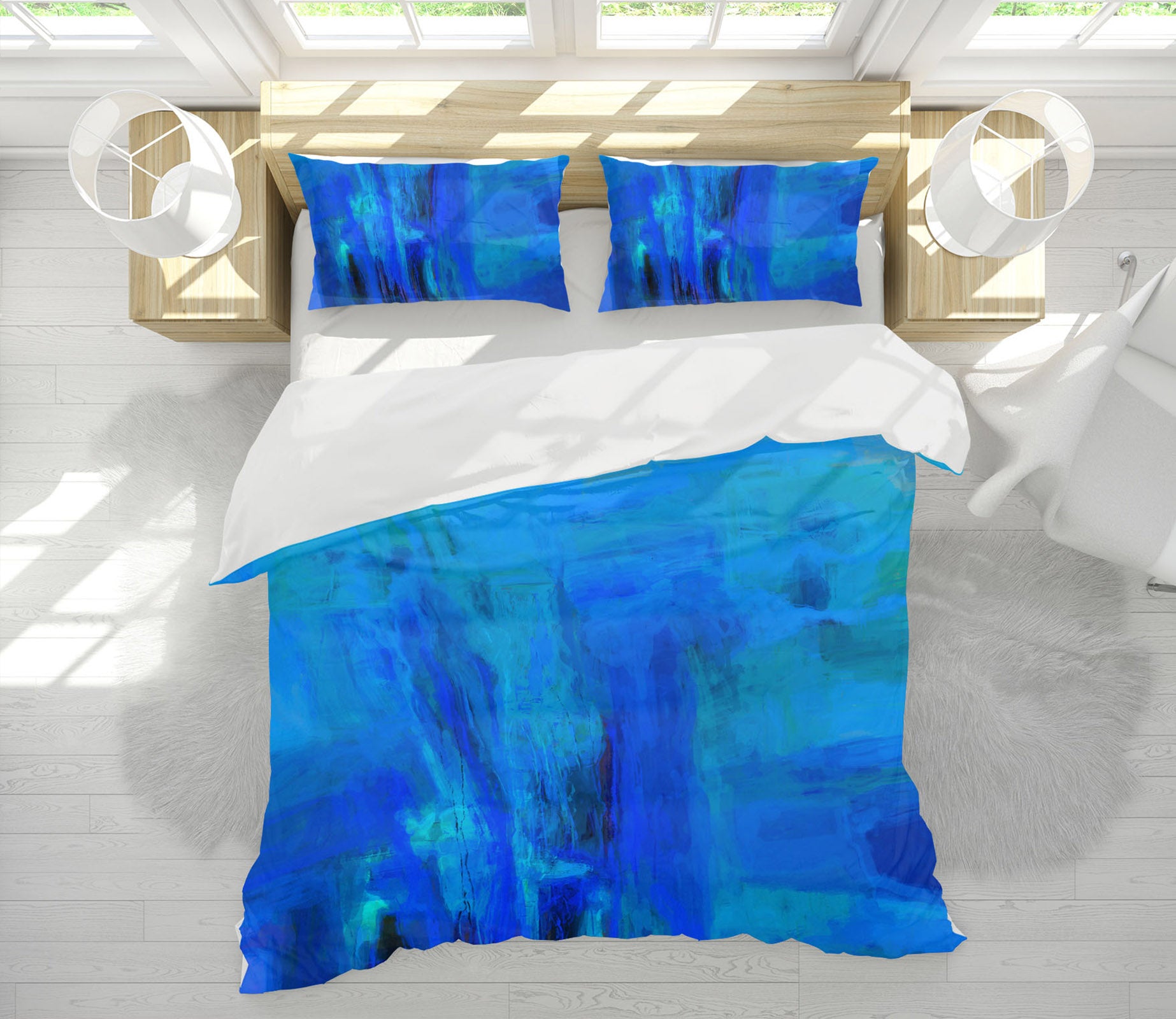 3D Blue Graffiti 2121 Michael Tienhaara Bedding Bed Pillowcases Quilt