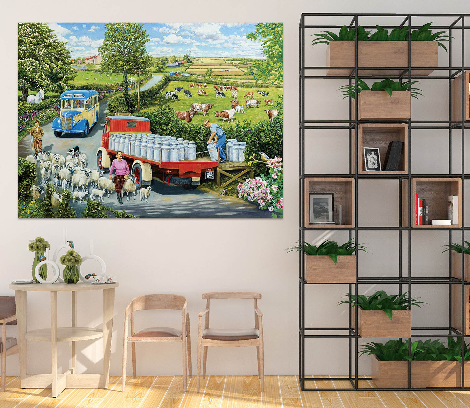 3D The Country Bus 069 Trevor Mitchell Wall Sticker