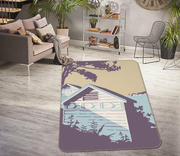 3D Old Harry Rocks 1107 Steve Read Rug Non Slip Rug Mat