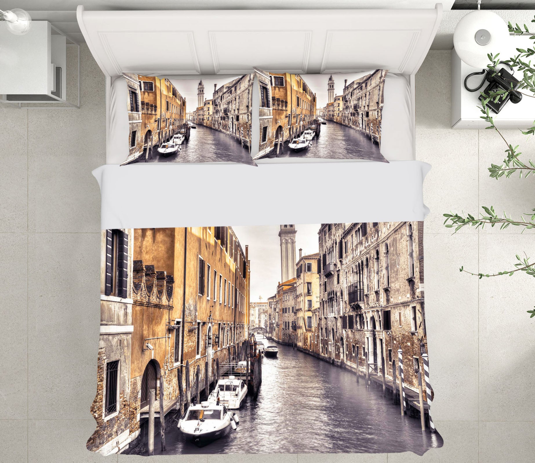 3D Venice River 2005 Assaf Frank Bedding Bed Pillowcases Quilt