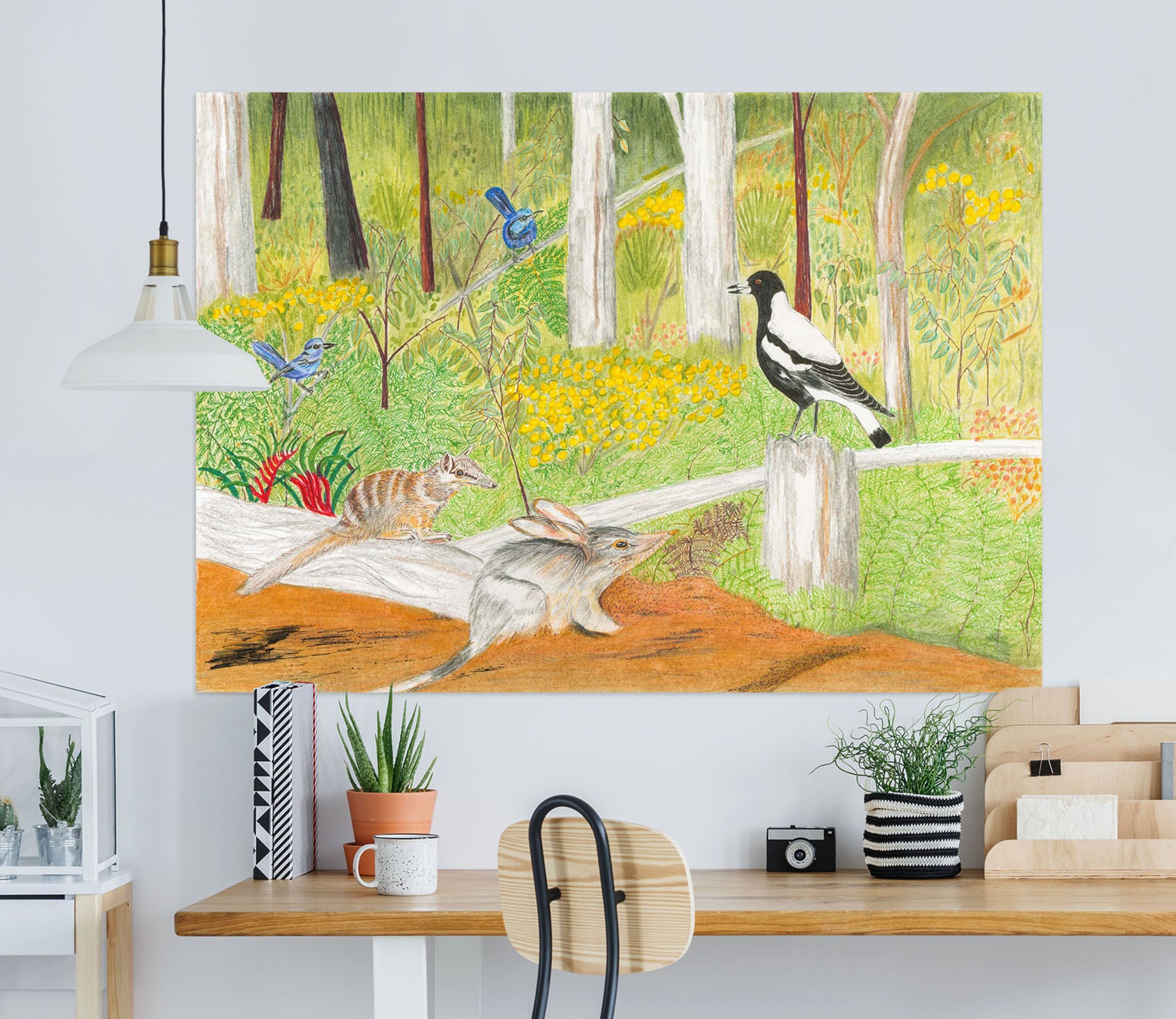 3D Forest Pigeon 018 Michael Sewell Wall Sticker