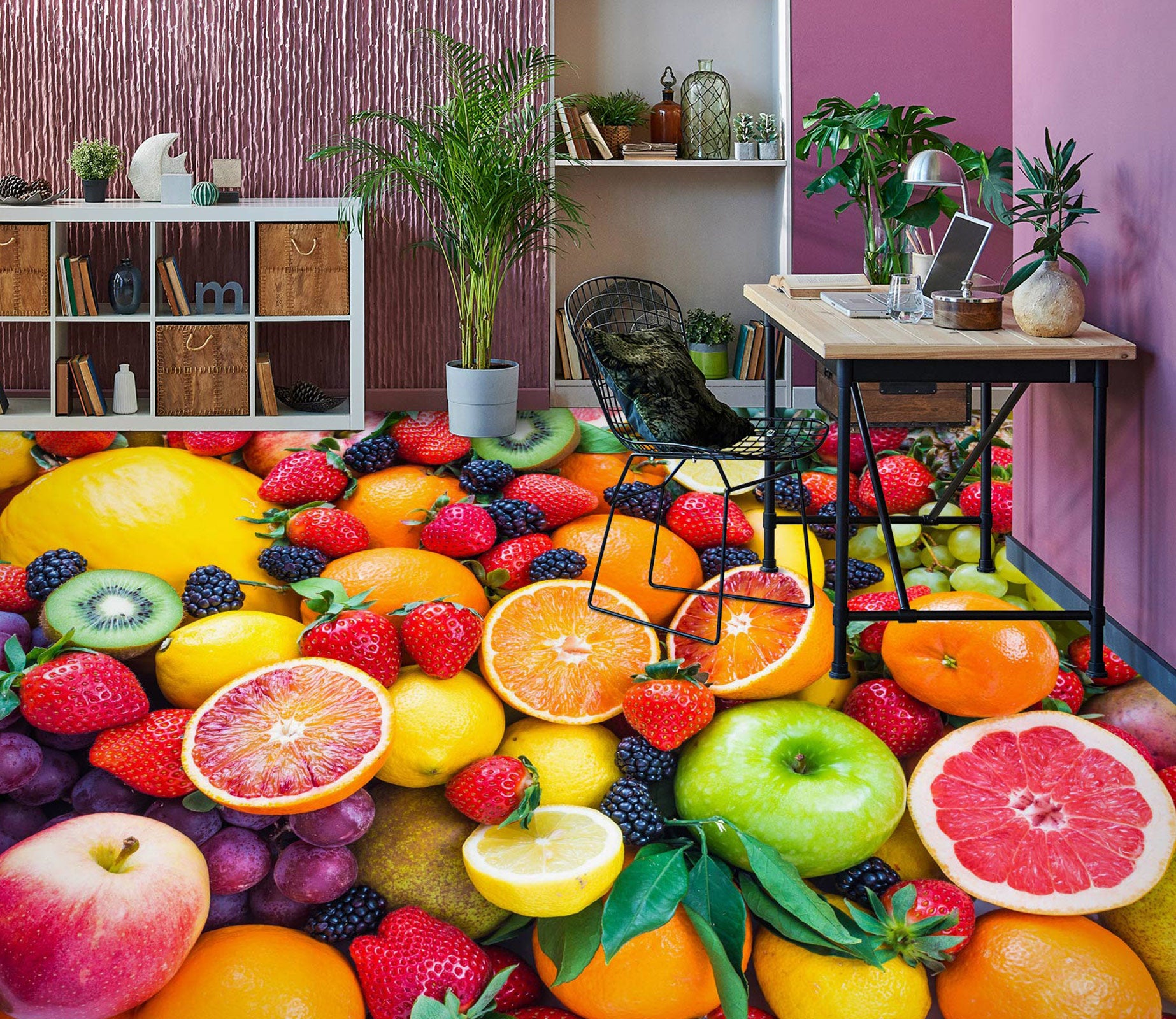 3D Fresh Fruits 1389 Floor Mural  Wallpaper Murals Self-Adhesive Removable Print Epoxy