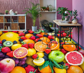 3D Fresh Fruits 1389 Floor Mural  Wallpaper Murals Self-Adhesive Removable Print Epoxy