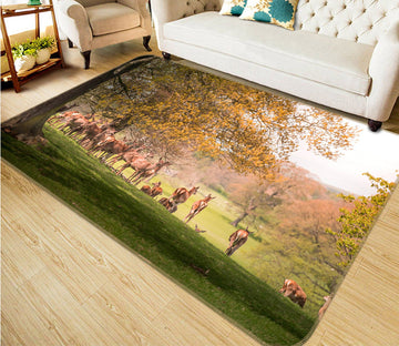 3D Antelope Group 646 Animal Non Slip Rug Mat Mat AJ Creativity Home 