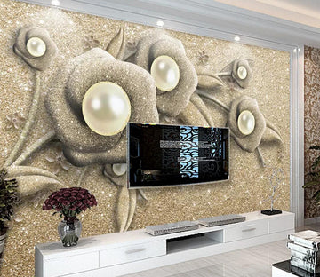 3D Beautiful Pearl WC378 Wall Murals