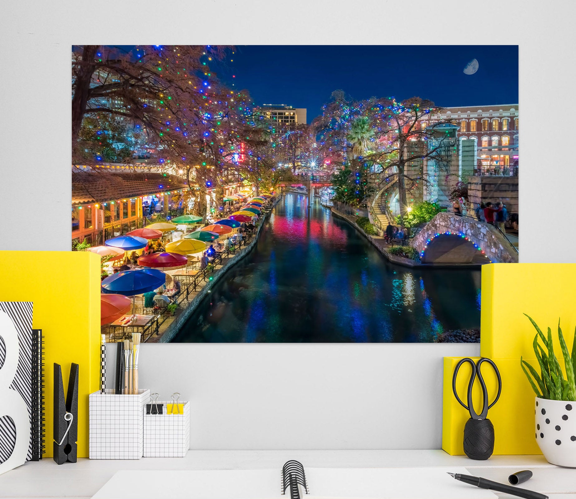 3D Town Lights 4041 Beth Sheridan Wall Sticker