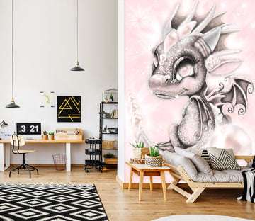 3D Gray Dragon 8437 Sheena Pike Wall Mural Wall Murals