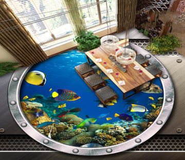 3D Underwater World 495 Floor Mural  Wallpaper Murals Rug & Mat Print Epoxy waterproof bath floor