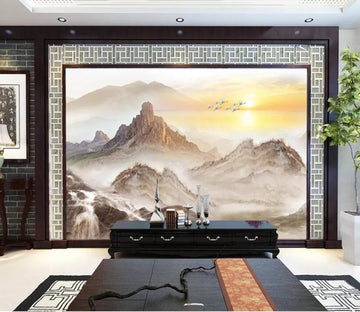 3D Misty Valley WC60 Wall Murals Wallpaper AJ Wallpaper 2 