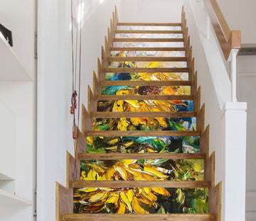 3D Oil Painting Flower 3929 Skromova Marina Stair Risers