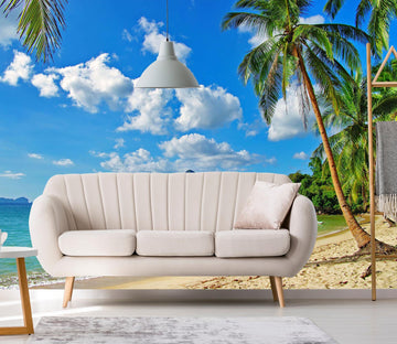 3D Coconut Tree Seaside 40 Wall Murals Wallpaper AJ Wallpaper 2 