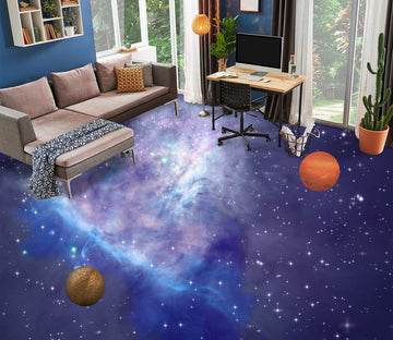 3D Purple Universe 020 Floor Mural  Wallpaper Murals Rug & Mat Print Epoxy waterproof bath floor