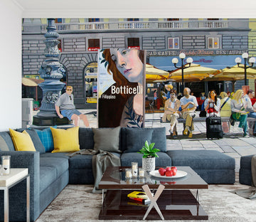 3D City Character 1399 Matthew Holden Bates Wall Mural Wall Murals