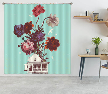 3D Flower Room 044 Showdeer Curtain Curtains Drapes