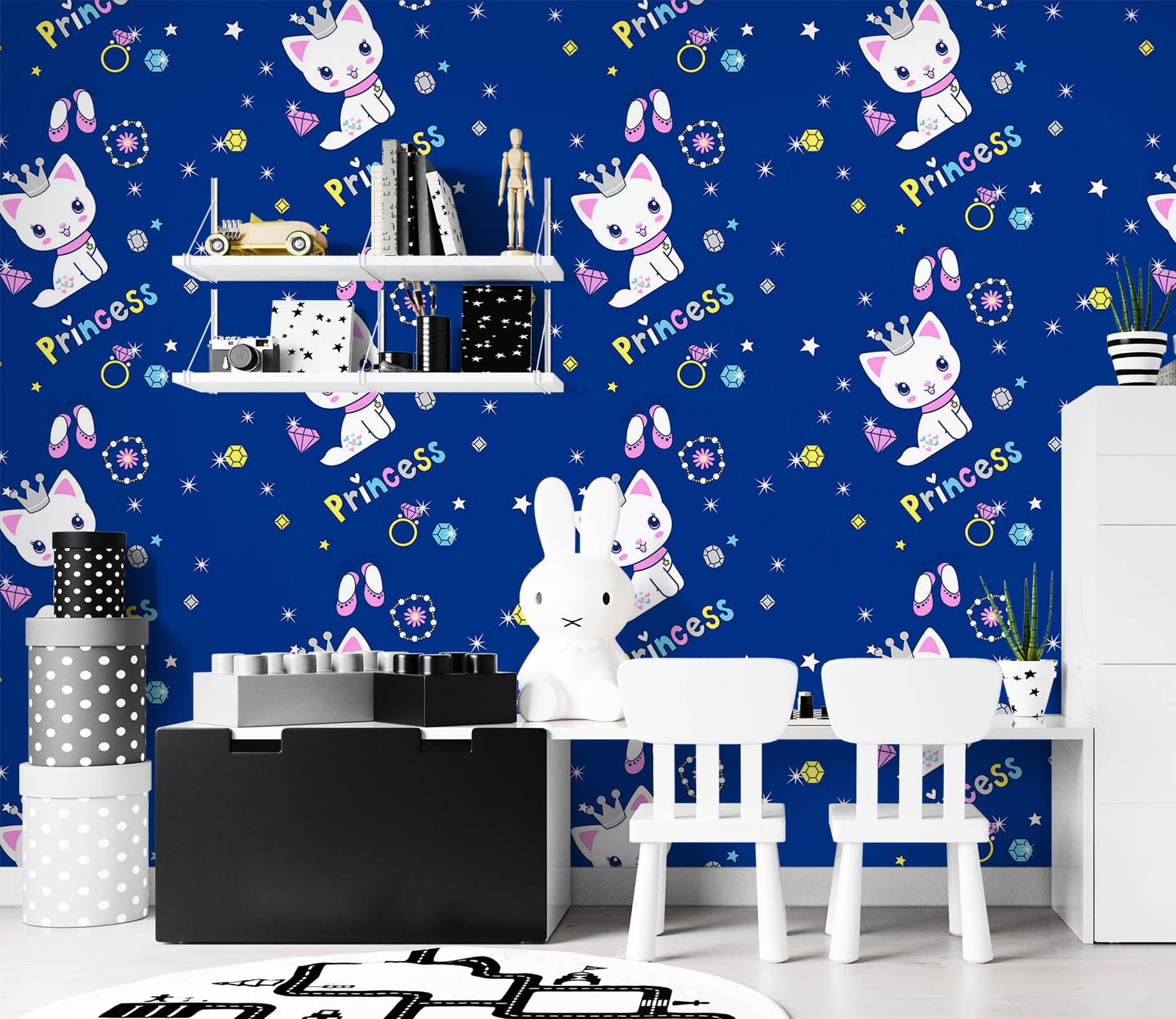 3D Cat Pattern 57069 Wall Murals