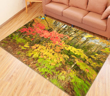 3D Jungle Leaves 62207 Kathy Barefield Rug Non Slip Rug Mat