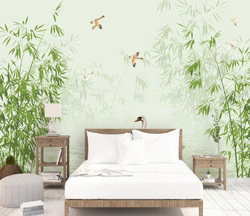 3D Green Bamboo Forest 1140 Wall Murals