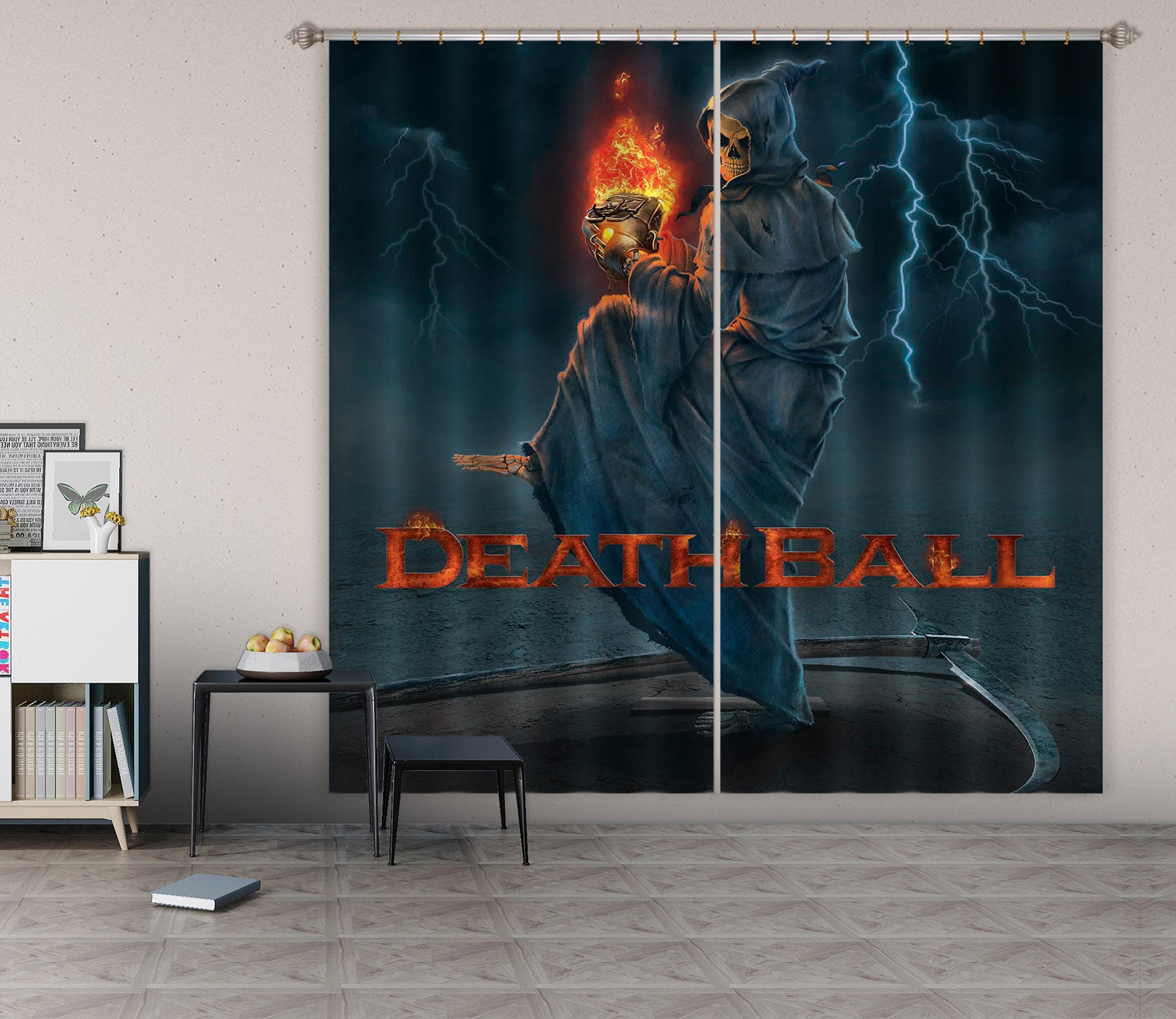3D Death Ball 028 Vincent Hie Curtain Curtains Drapes