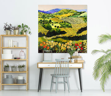 3D Summer Valley 135 Allan P. Friedlander Wall Sticker