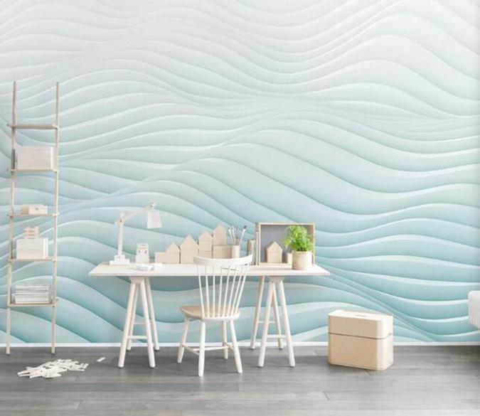 3D White Wave 252 Wall Murals Wallpaper AJ Wallpaper 2 