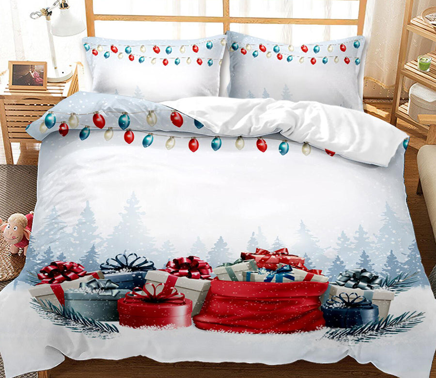 3D Gift 32087 Christmas Quilt Duvet Cover Xmas Bed Pillowcases