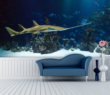 3D Seabed Sawfish 131 Wall Murals