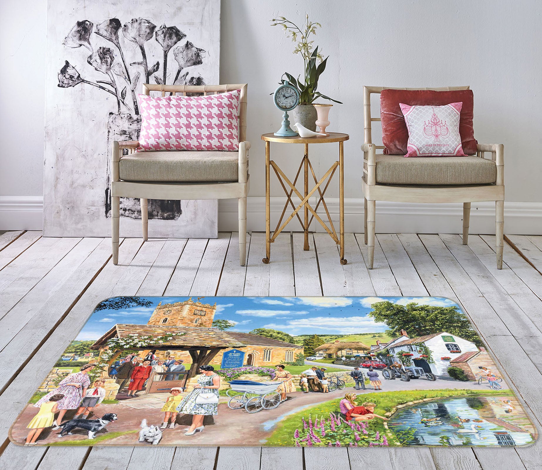 3D Sunday Service 1105 Trevor Mitchell Rug Non Slip Rug Mat