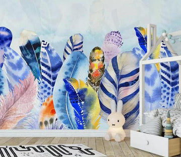 3D Dark Feather 413 Wall Murals Wallpaper AJ Wallpaper 2 