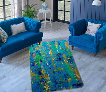 3D Color Graffiti 3018 Allan P. Friedlander Rug Non Slip Rug Mat