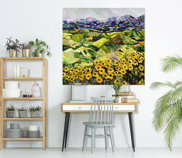 3D Yellow Chrysanthemum 142 Allan P. Friedlander Wall Sticker