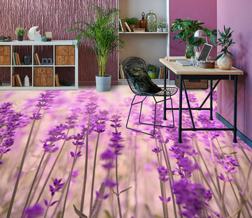 3D Purple Lavender 1242 Floor Mural  Wallpaper Murals Self-Adhesive Removable Print Epoxy