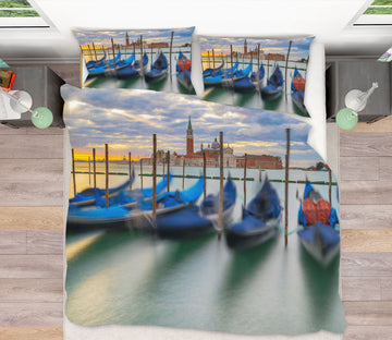 3D Canal Steamer 2114 Marco Carmassi Bedding Bed Pillowcases Quilt