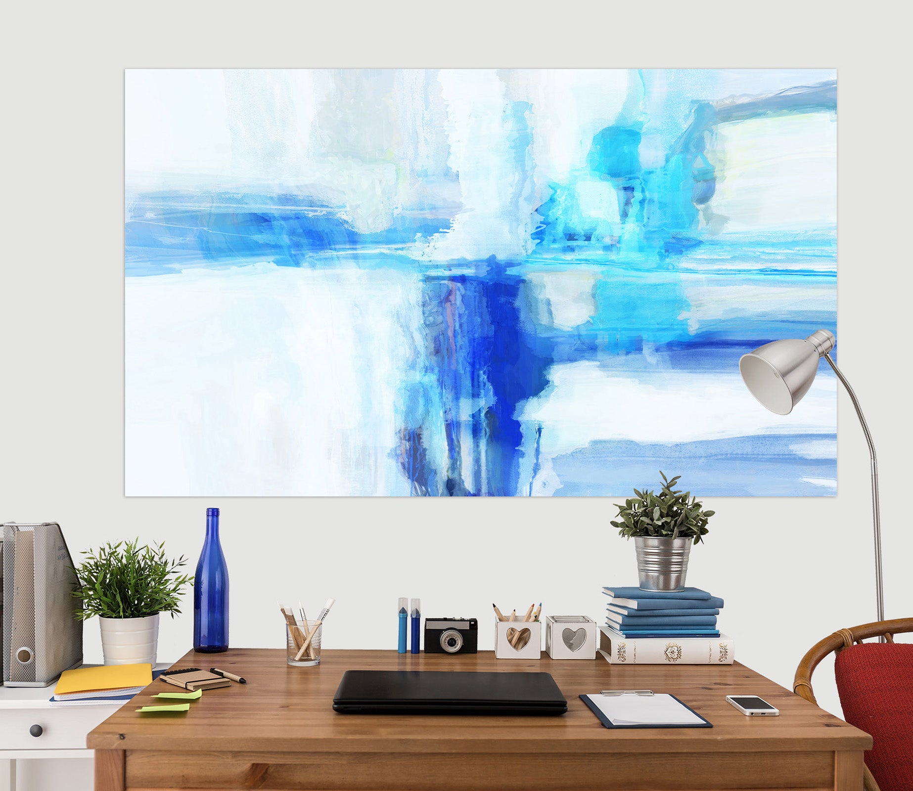 3D Blue Graffiti 024 Michael Tienhaara Wall Sticker