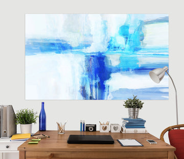 3D Blue Graffiti 024 Michael Tienhaara Wall Sticker