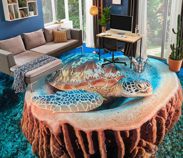 3D Fantasy Turtle Art 1449 Floor Mural  Wallpaper Murals Self-Adhesive Removable Print Epoxy