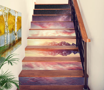 3D Sunset In The Dream 458 Stair Risers