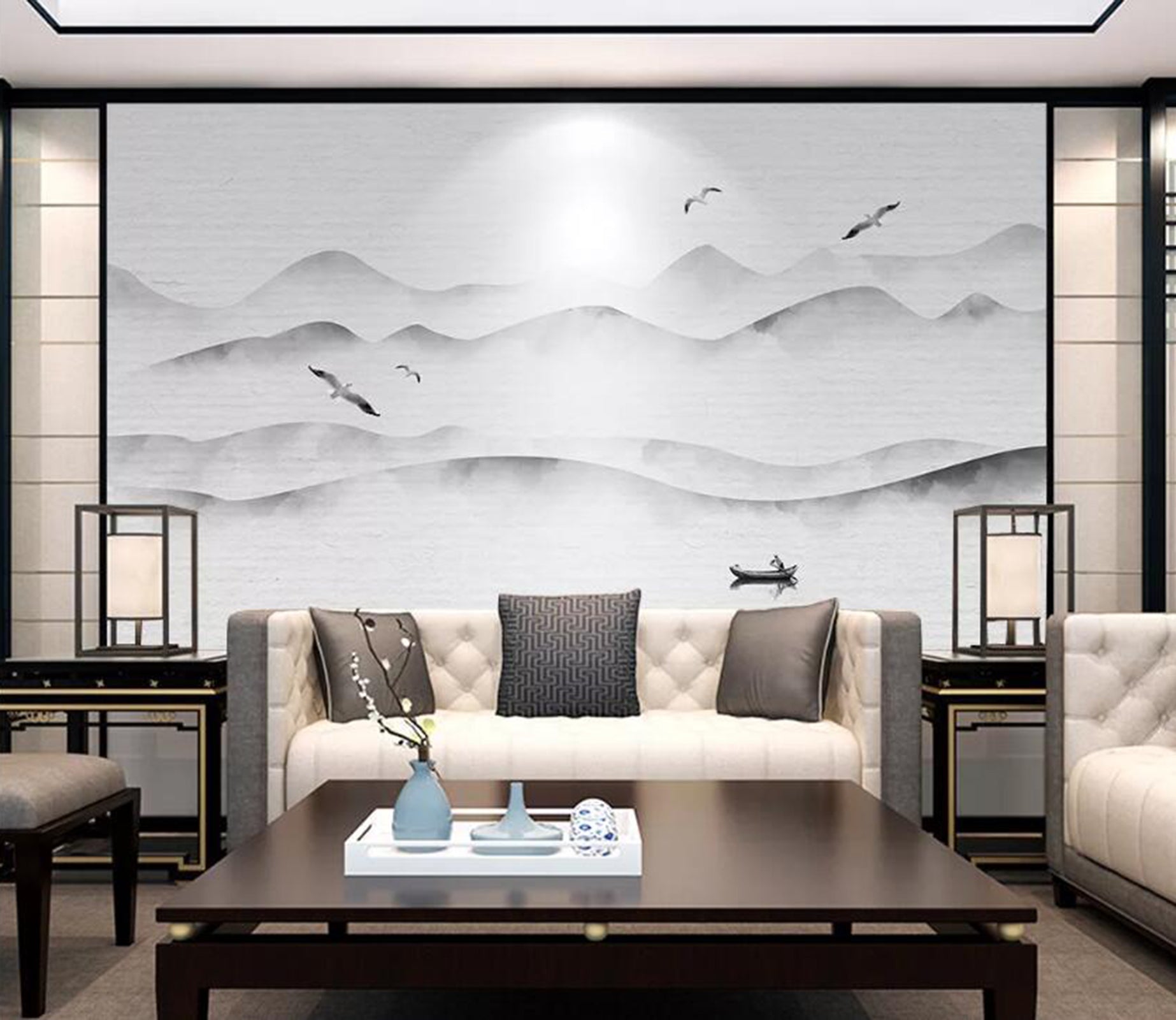 3D Misty Valley WG49 Wall Murals Wallpaper AJ Wallpaper 2 