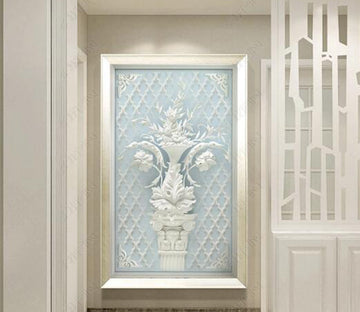 3D White Decoration WC280 Wall Murals