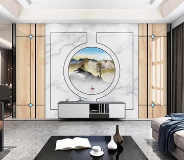 3D Refreshing Mountains 786 Wall Murals