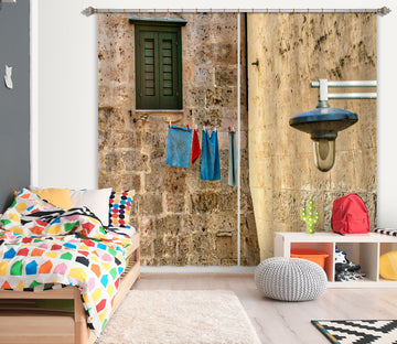 3D Bricks Stacked 043 Marco Carmassi Curtain Curtains Drapes