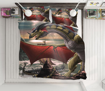 3D Pterosaur 4069 Tom Wood Bedding Bed Pillowcases Quilt