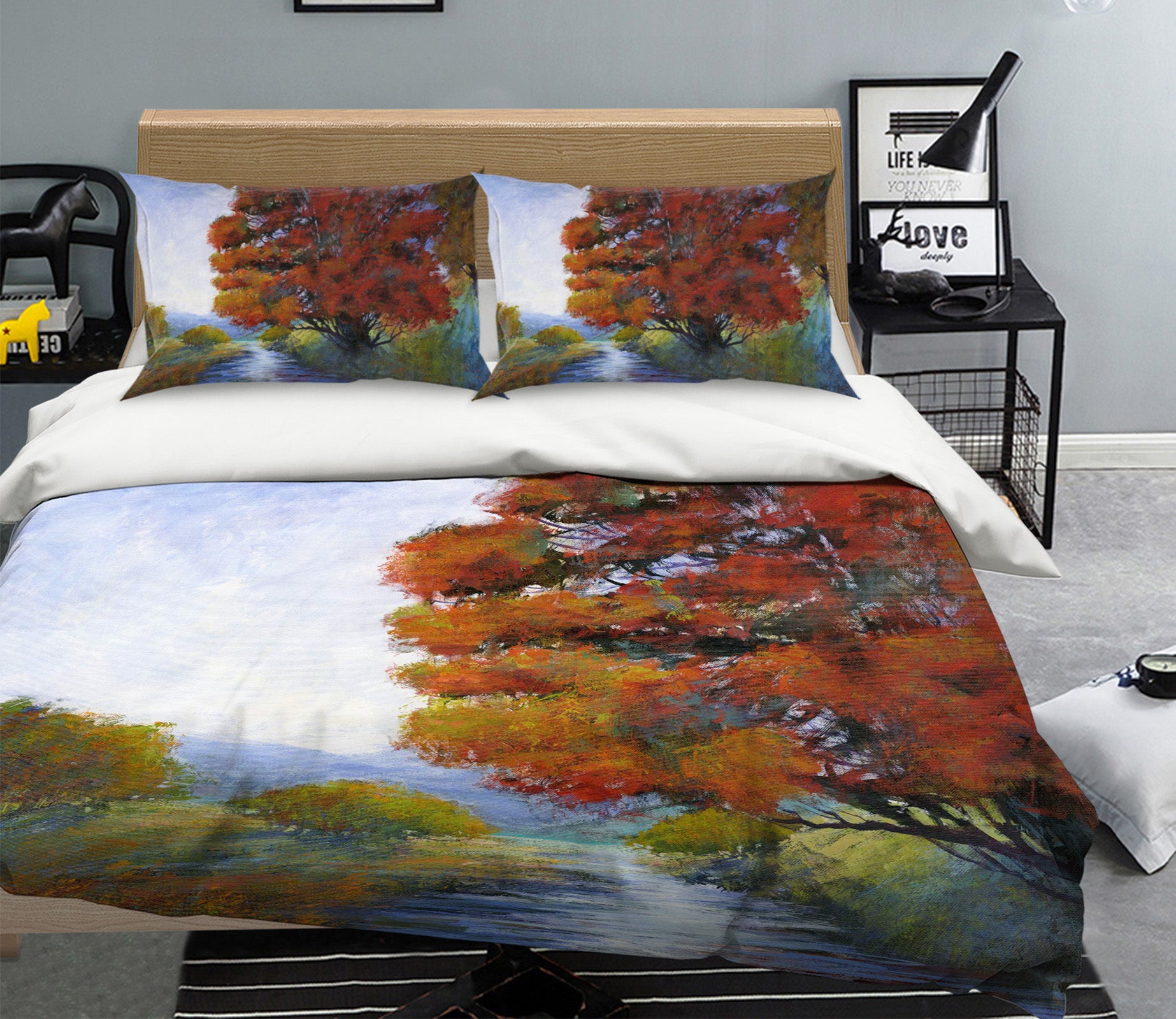 3D Maple River 1015 Michael Tienhaara Bedding Bed Pillowcases Quilt