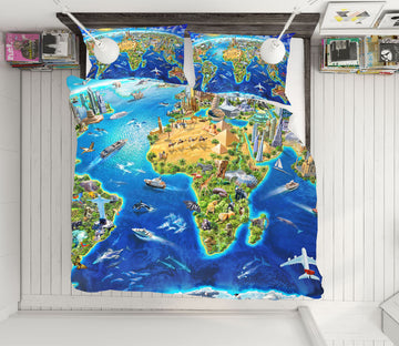 3D Earth Oasis 2126 Adrian Chesterman Bedding Bed Pillowcases Quilt