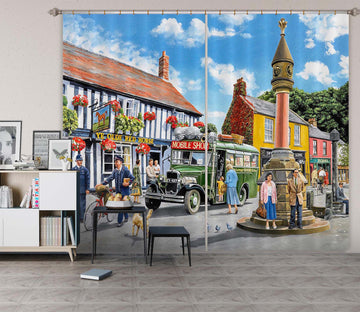 3D In The Market Place 071 Trevor Mitchell Curtain Curtains Drapes