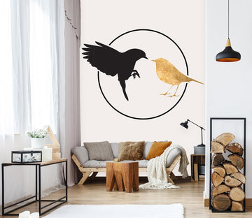 3D Bird Feeding 1479 Boris Draschoff Wall Mural Wall Murals