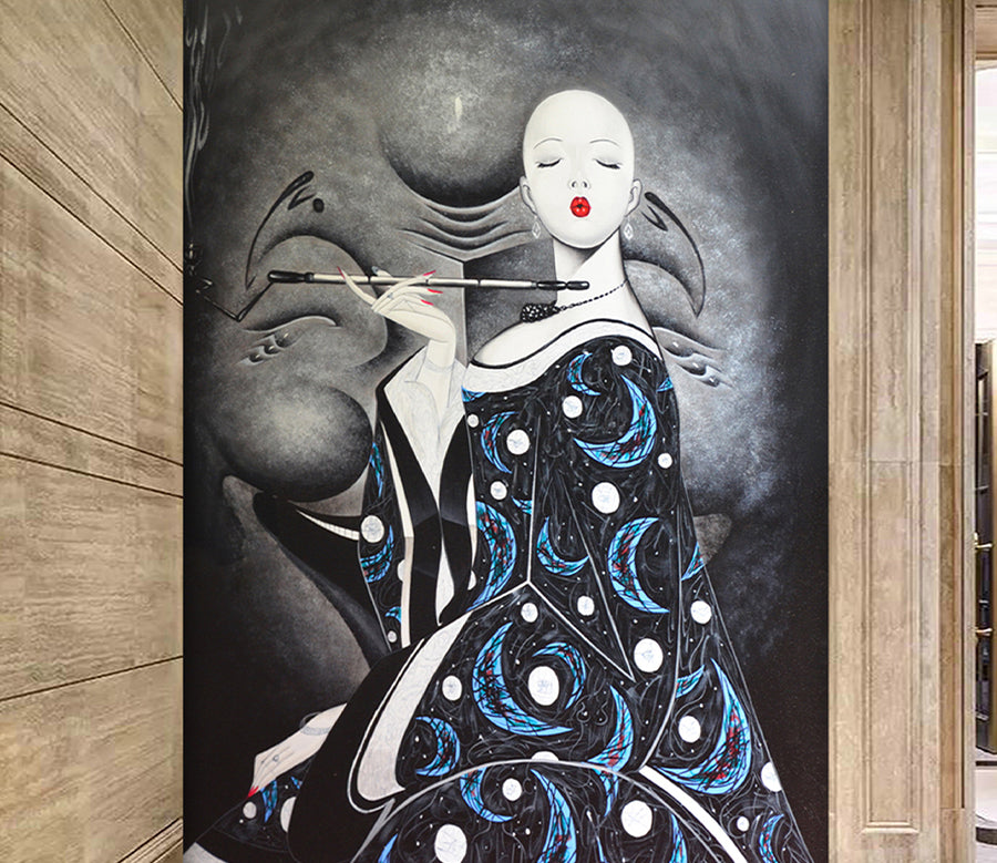 3D Elegant Woman WG034 Wall Murals