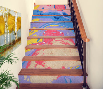 3D Colored Artistic Graffiti 219 Stair Risers