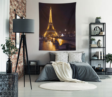 3D Night Eiffel Tower 112190 Assaf Frank Tapestry Hanging Cloth Hang