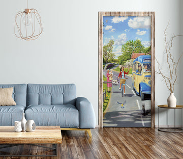 3D Highway Car 103186 Trevor Mitchell Door Mural