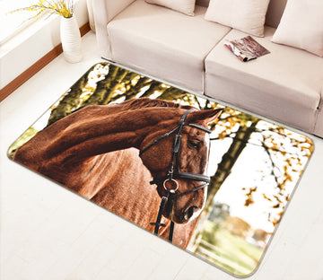 3D Horse Tree 095 Animal Non Slip Rug Mat